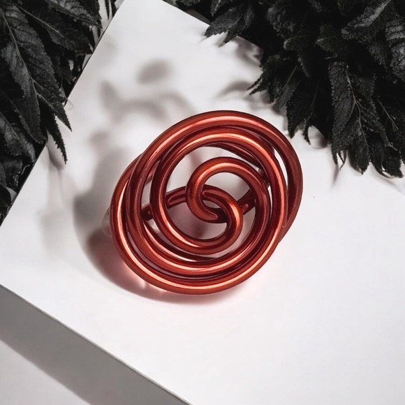 5 For $25💫Alternative Copper Spiral Ring - Picture 3 of 4